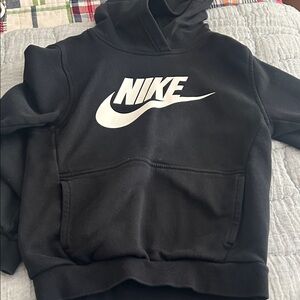 Nike Kids Black and White Logo Hoodie